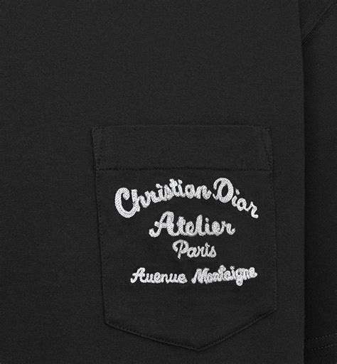 dior atelier t shirt black|christian dior ladies t shirt.